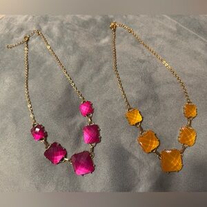 Vintage Avon chunky gem necklace set